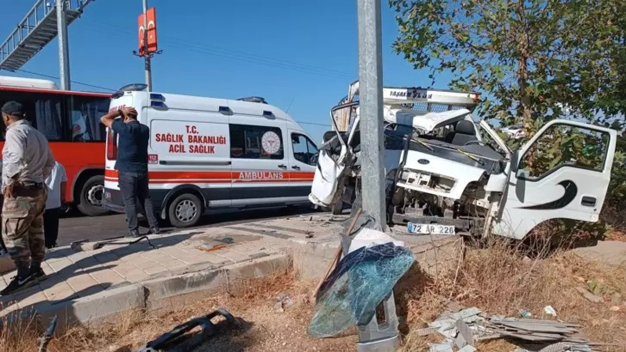 Mardin’de korkutan kaza: 2 kişi yaralandı