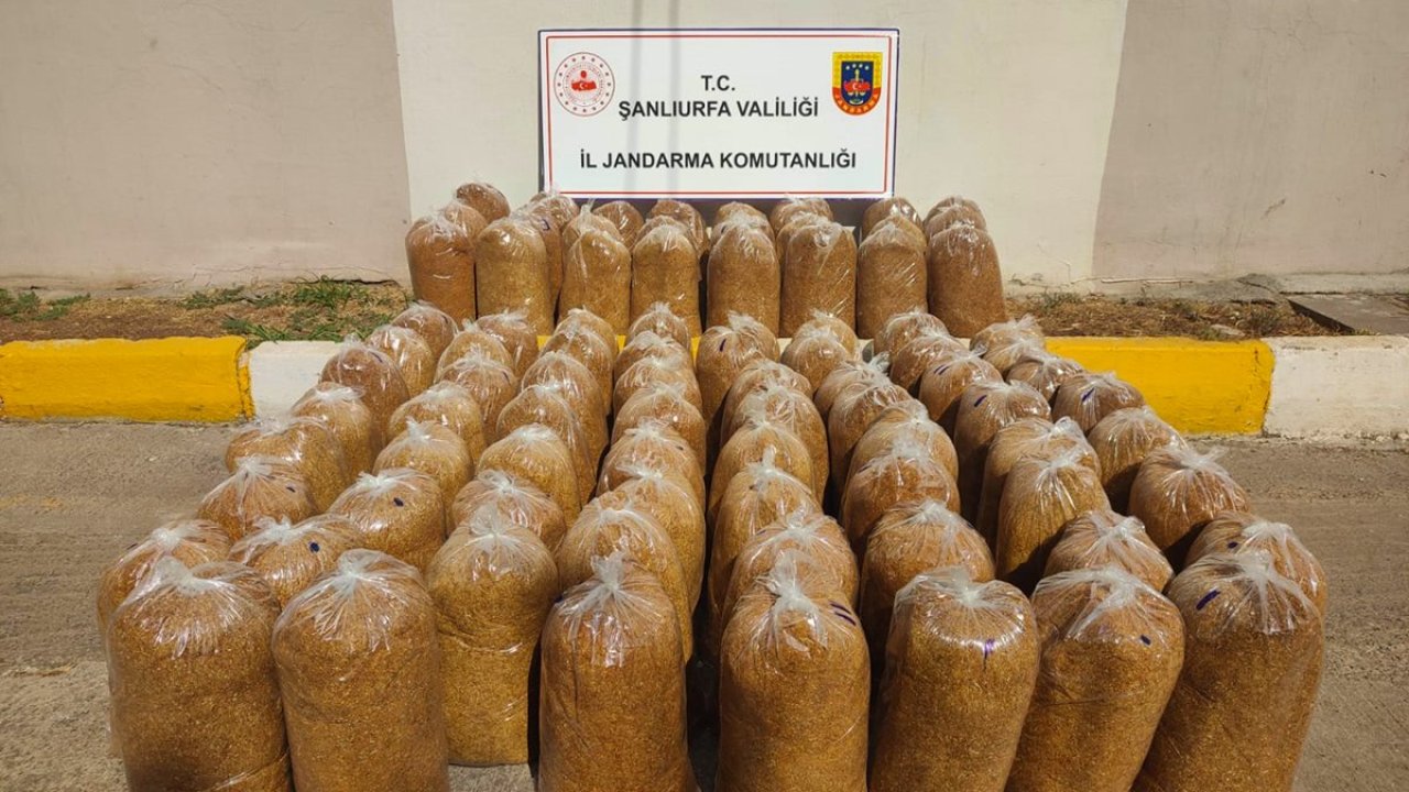 Şanlıurfa’da 87 poşette paketlenmiş 435 kilogram kaçak tütün ele geçirildi