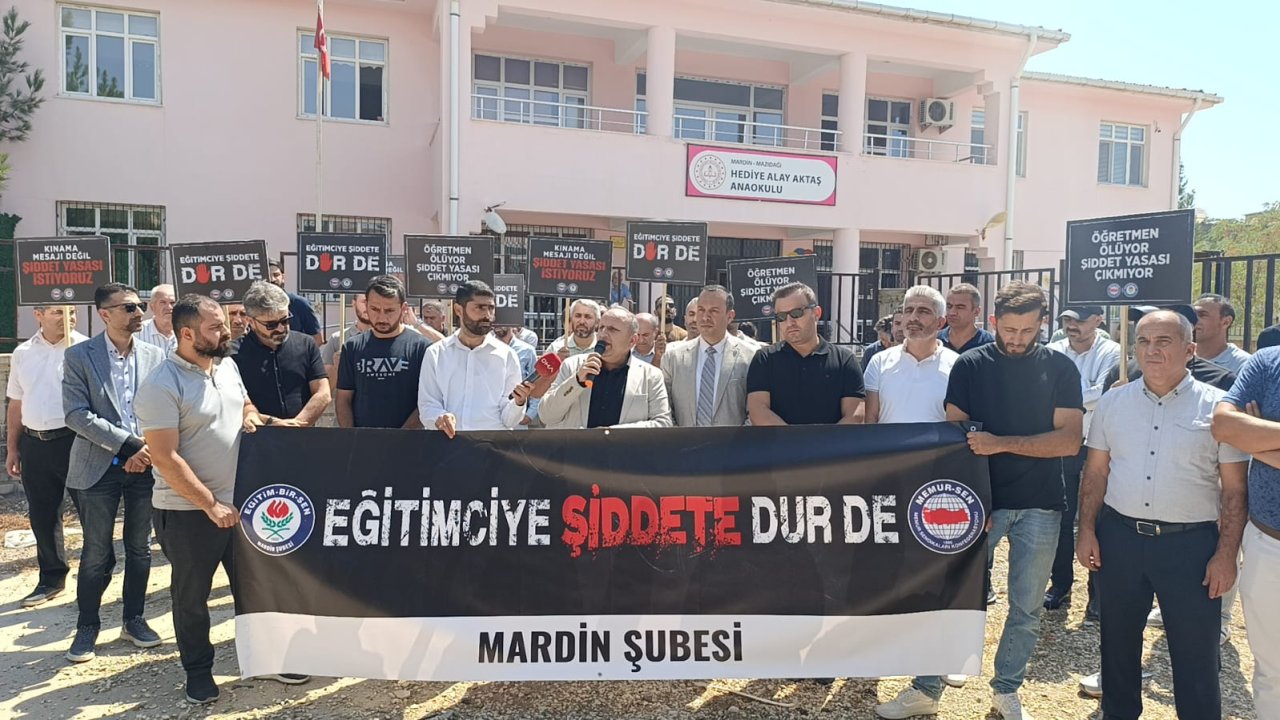 Mazıdağı’nda veli ile öğretmen kavga etti