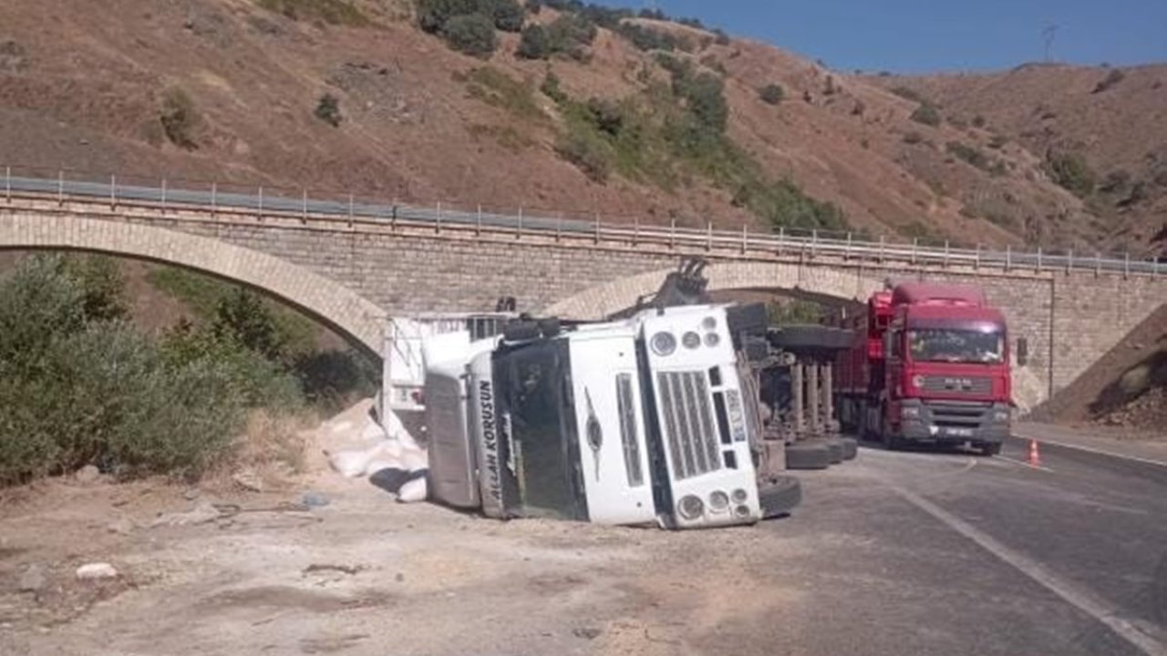 Elazığ’da tır kazası