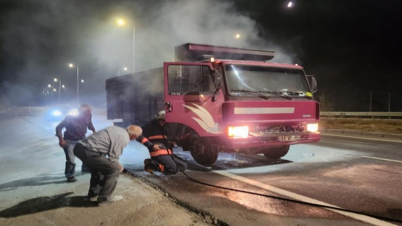 Malatya’da seyir halindeki araçlarda yangın çıktı