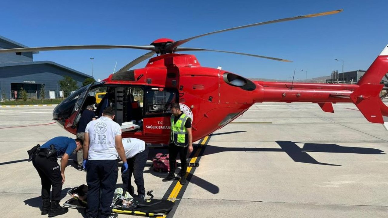 Muş’ta 3 yaşındaki çocuk için ambulans helikopter havalandı