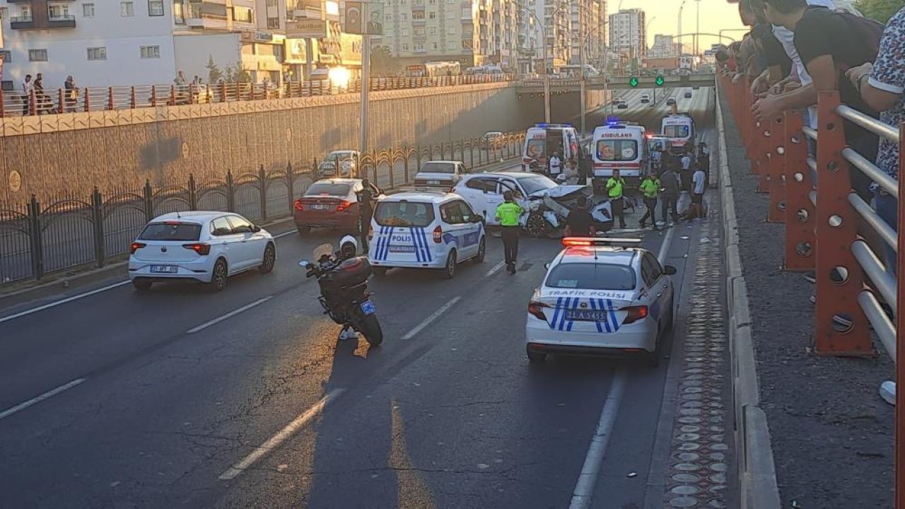 Diyarbakır’da motosikletli kaza: 5 yaralı