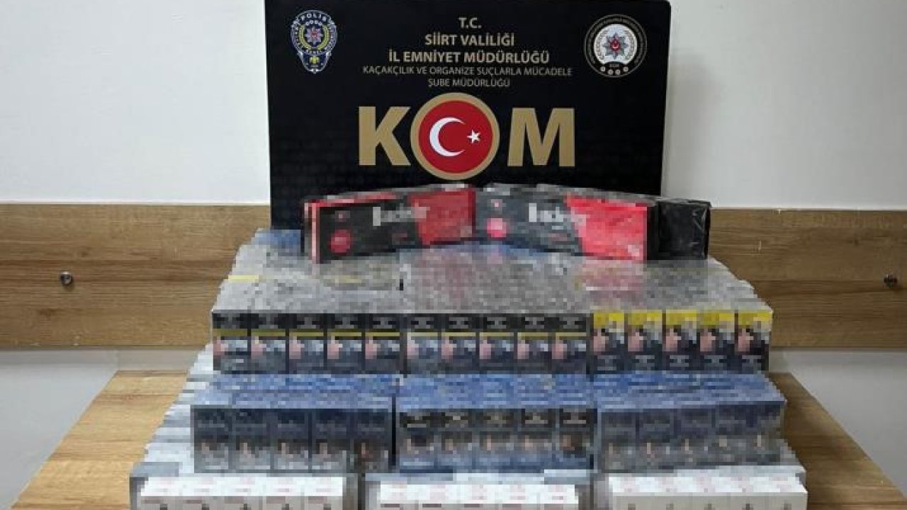 Siirt’te kaçakçılık operasyonu: 180 paket sigara ele geçirildi