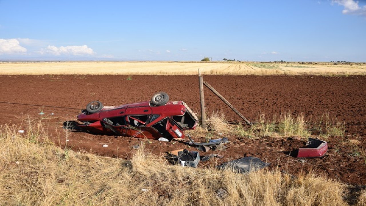 Otomobil Şarampole devrildi: 4 kişi yaralandı