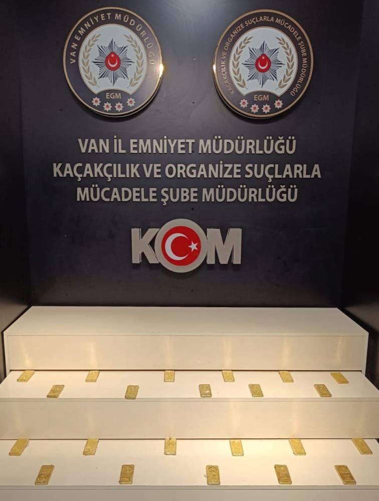 66 milyonluk külçe altın yakalandı