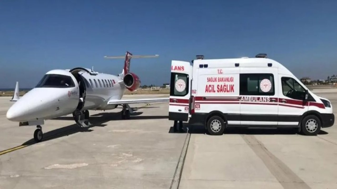 Şanlıurfa'da ambulans uçak 4 çocuk için havalandı