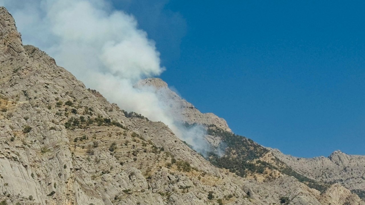 Şırnak’ta dağlık alanda yangın