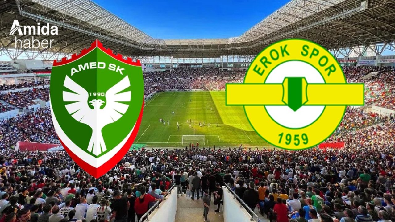 Amedspor-Erokspor maçı başladı: Taraftardan destek