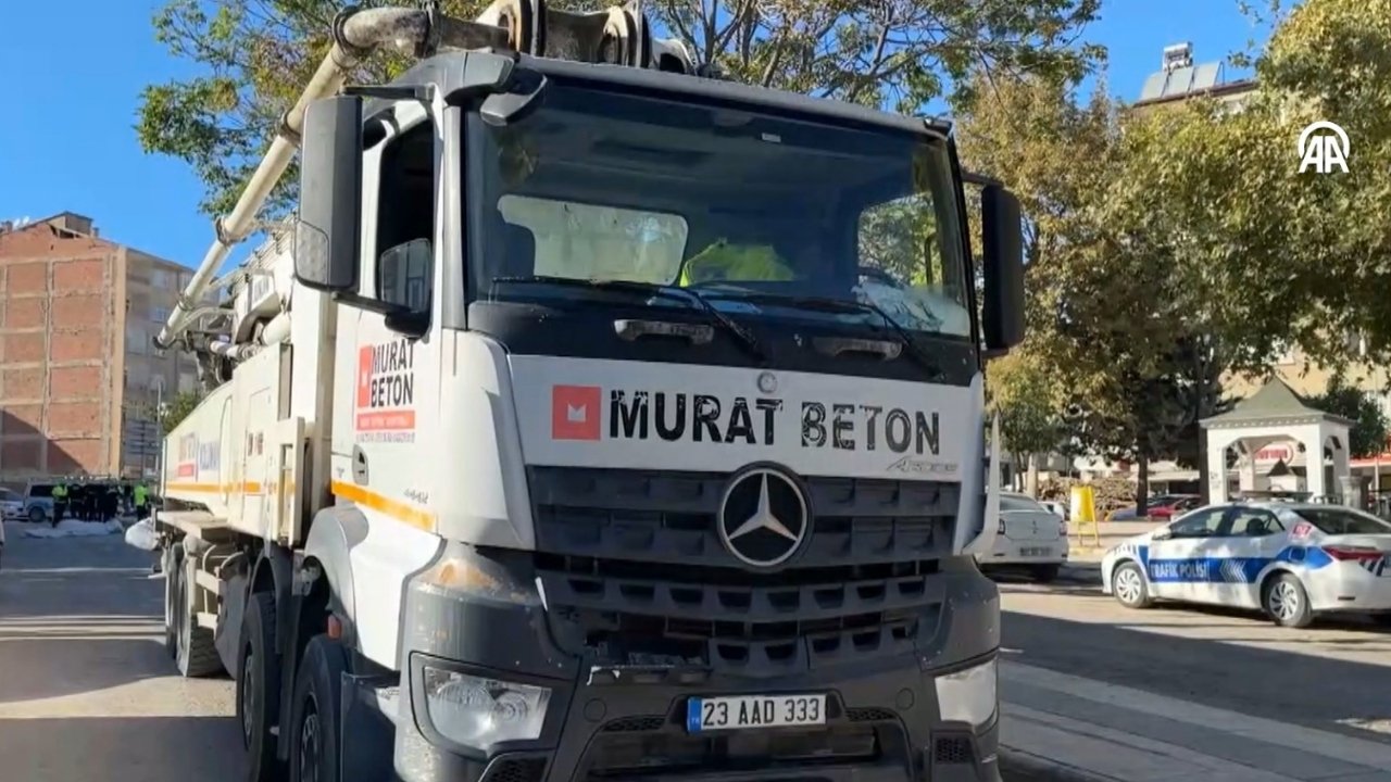 Elazığ’da beton pompası faciası: 1 ölü