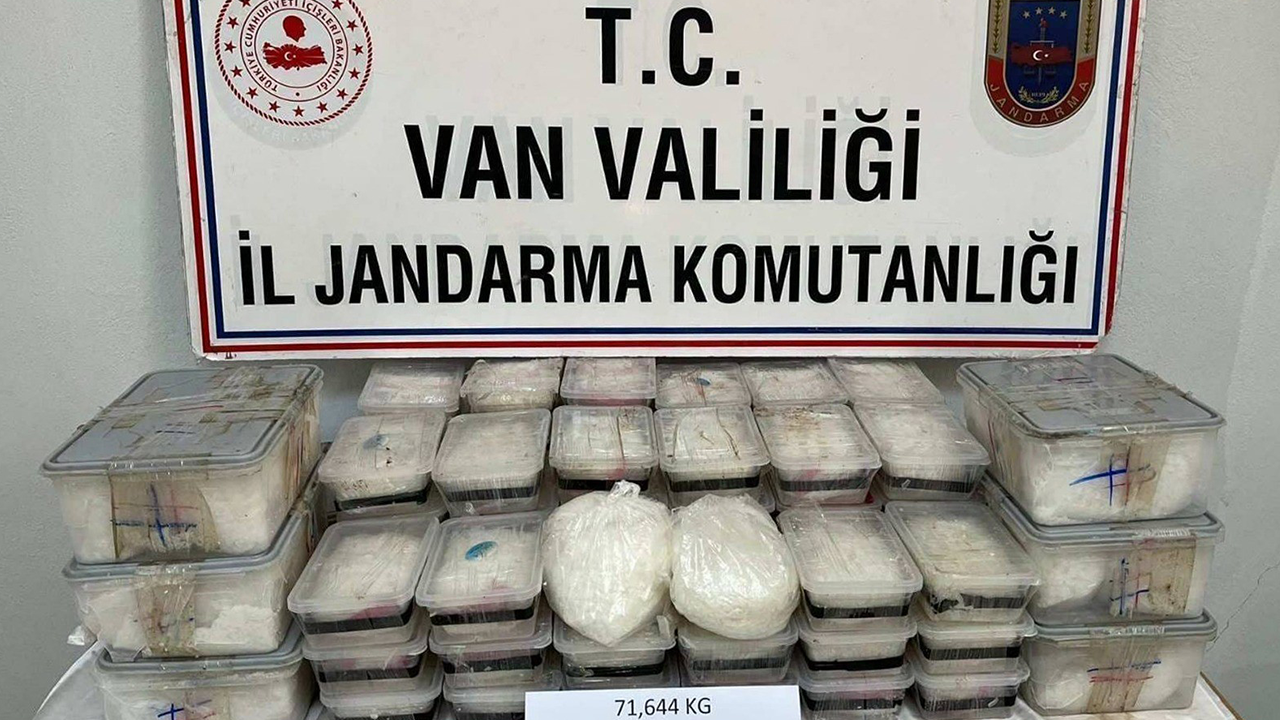 Van’da uyuşturucu operasyonu: 71 kilo metamfetamin ele geçirildi