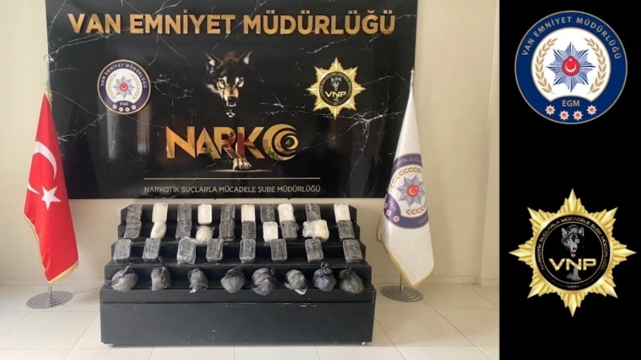 Van'da 26 kilo 800 gram uyuşturucu ele geçirildi