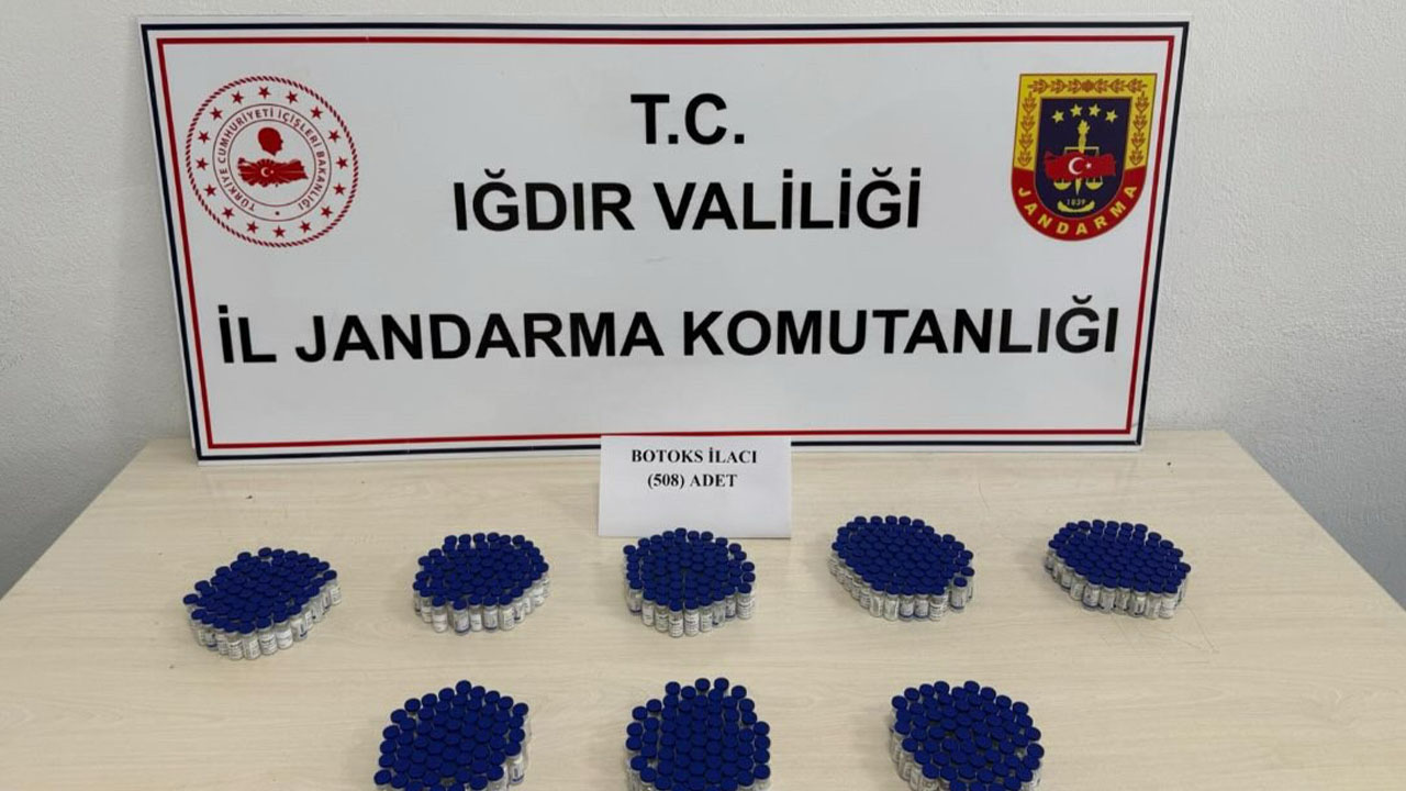 Iğdır'da 2 milyon lira değerinde kaçak botoks ilacı yakalandı