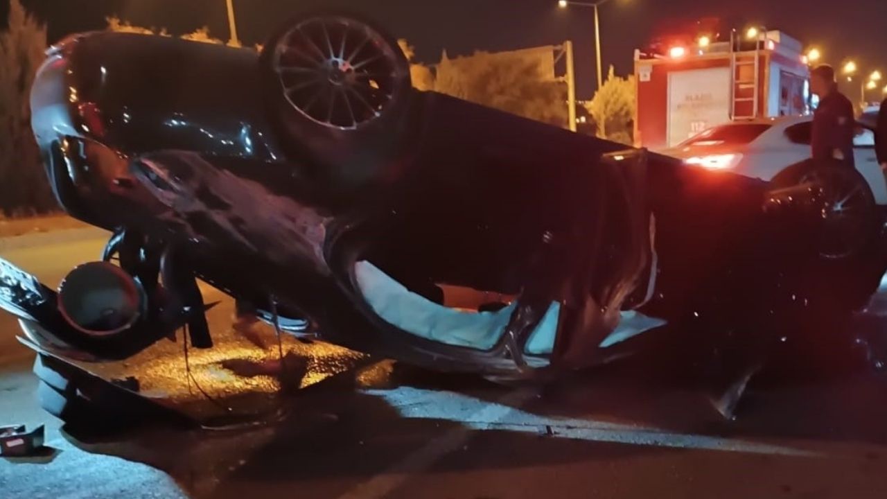 Elazığ'da araç takla attı, 1 kişi yaralandı