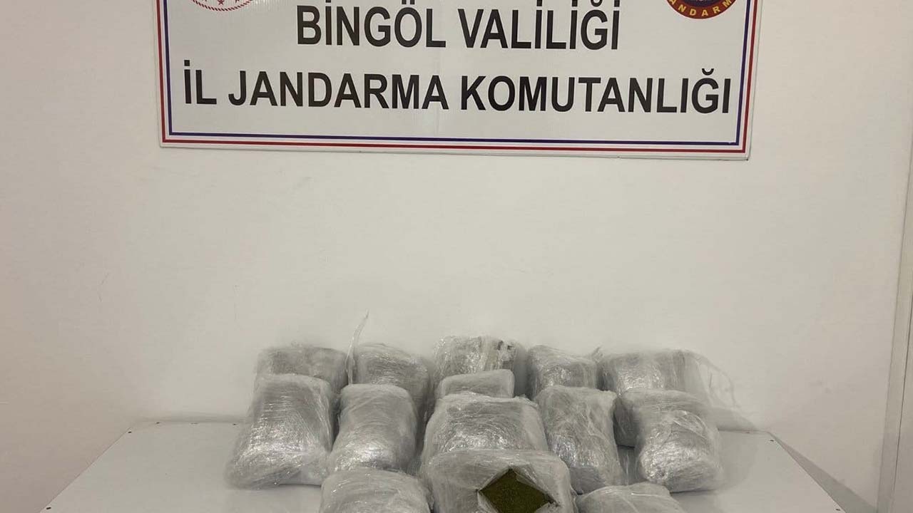 Bingöl’de uyuşturucu operasyonu: 20 kilo ele geçirildi