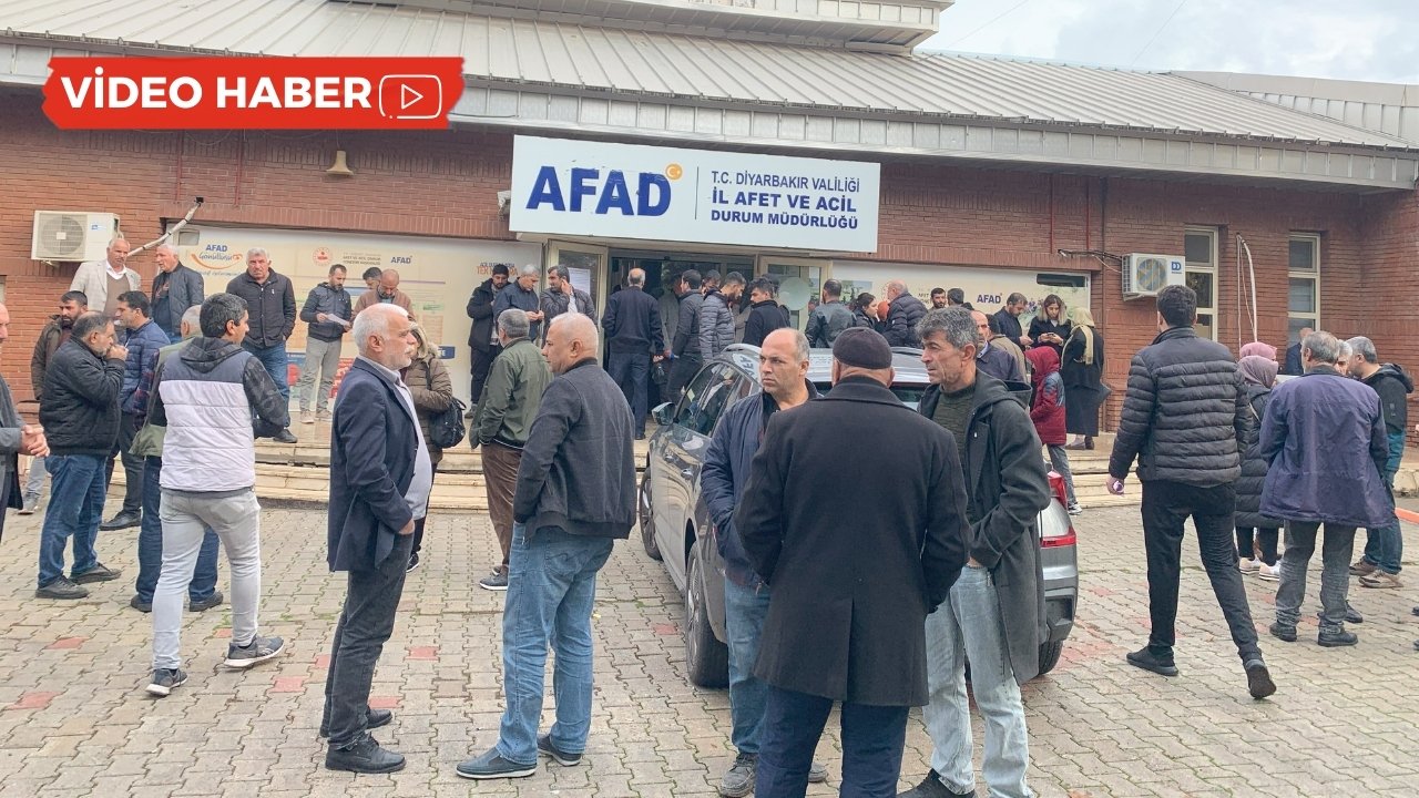 Diyarbakır AFAD önünde ‘ek süre’ kuyruğu!