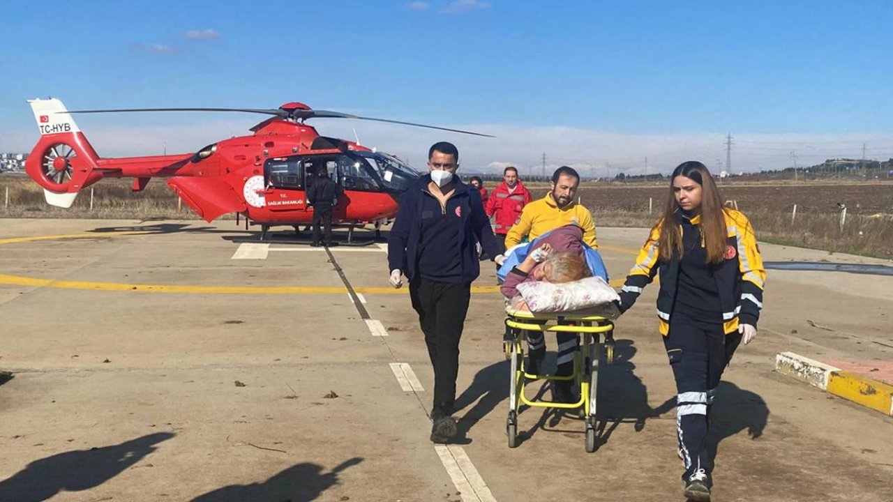 Diyarbakır’da helikopter 71 yaşındaki kadın için havalandı