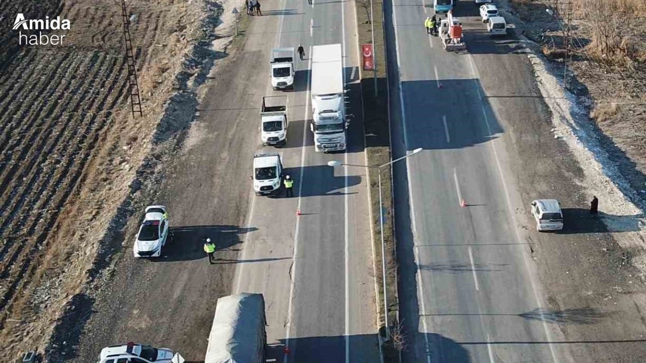 Van'da kış lastiği uygulaması denetimi