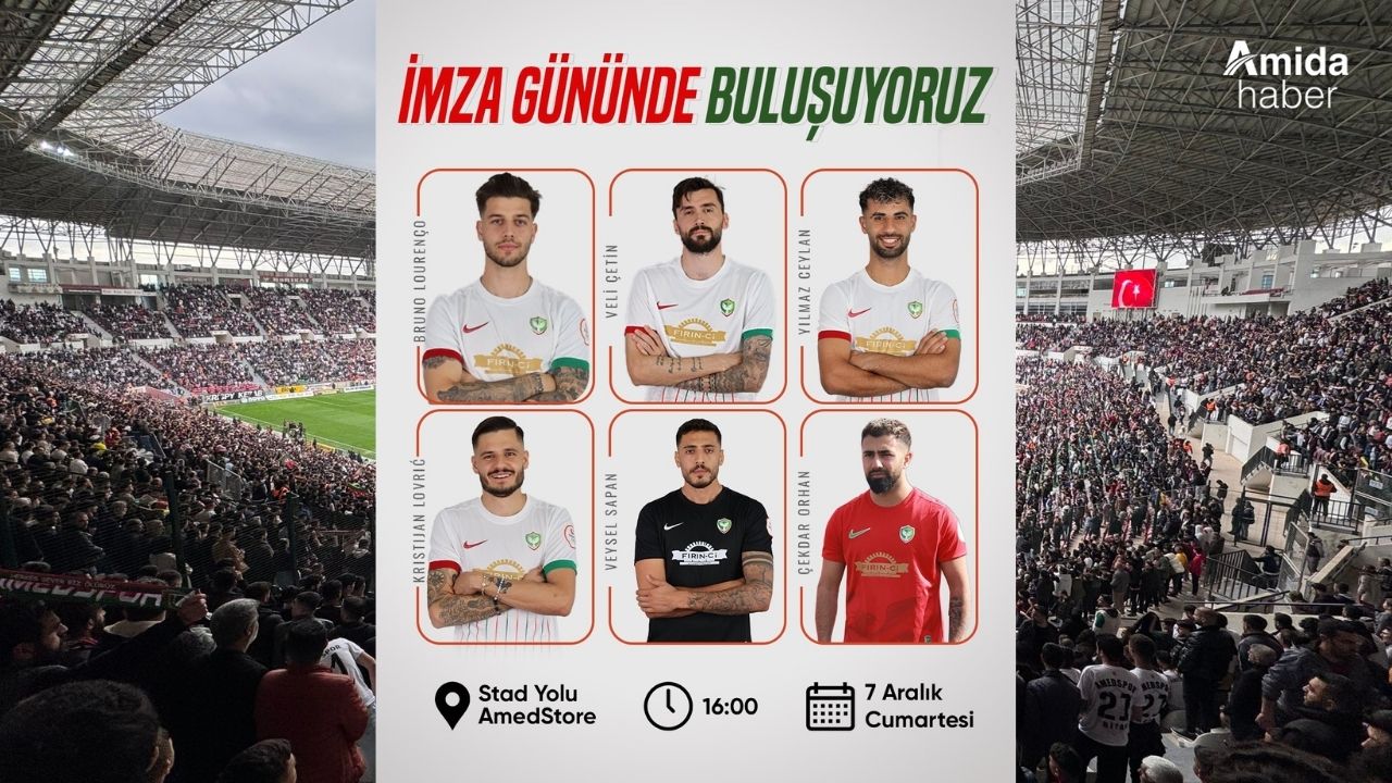 Amedspor oyuncuları imza etkinliğinde taraftarlarla buluşacak