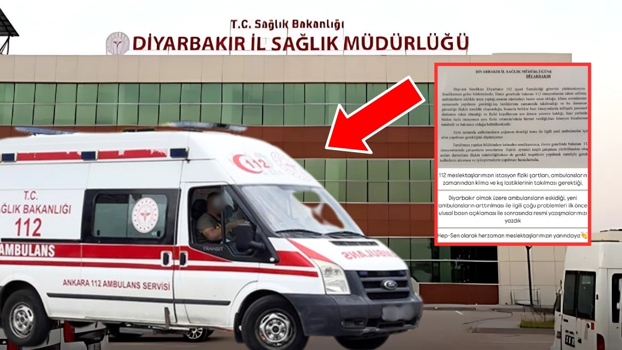 Diyarbakır Sağlık Müdürlüğü’ne başvuru: Ambulanslar güvenli değil!