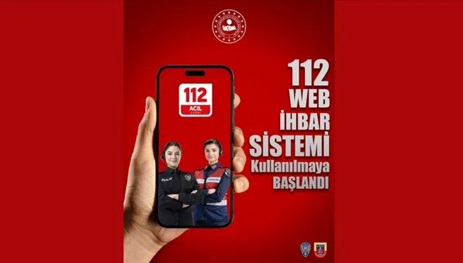 "112 Web İhbar Sistemi" devrede