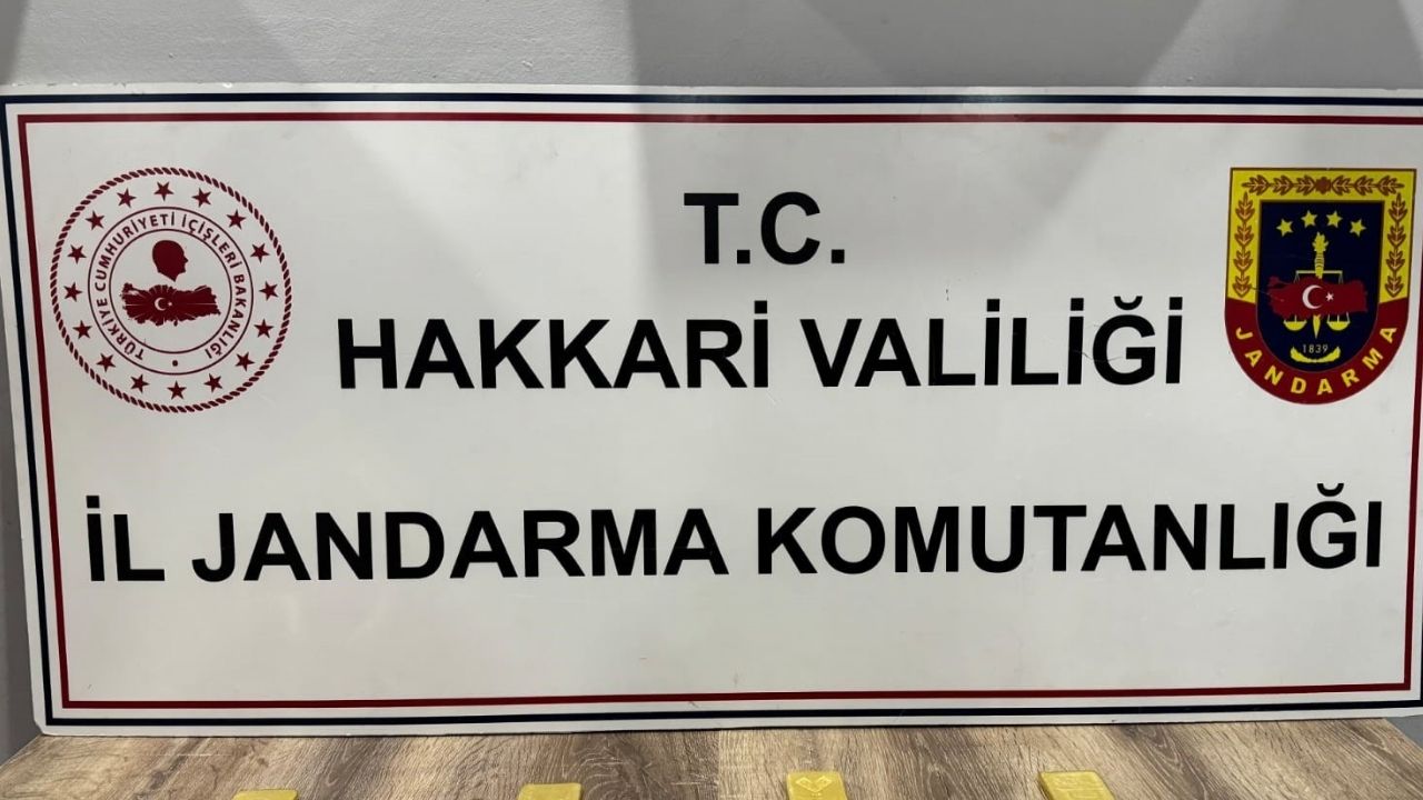 Hakkari'de 4 kilo külçe altın ele geçirildi