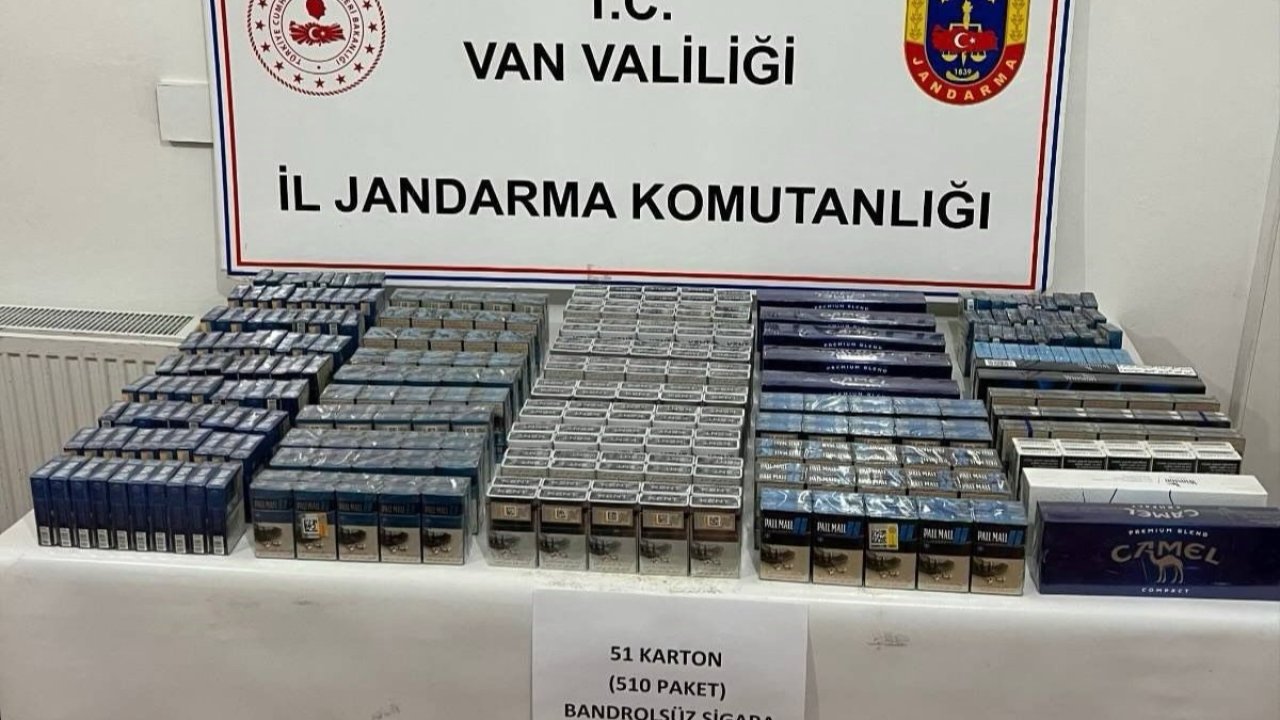 Van'da 510 paket kaçak sigara ele geçirildi