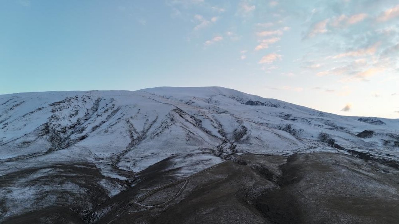 Kara hasret dağlar dron ile görüntülendi