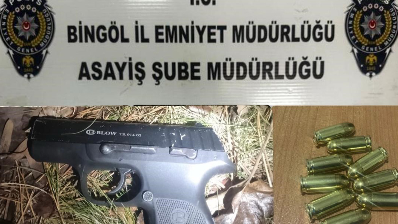 Bingöl’de uygulama: 3 adet silah ele geçirildi