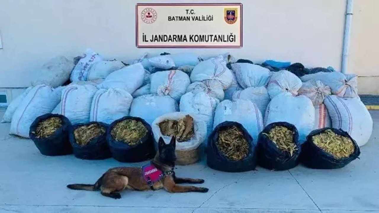 Komşuda 3 ton kaçak tütün ele geçirildi