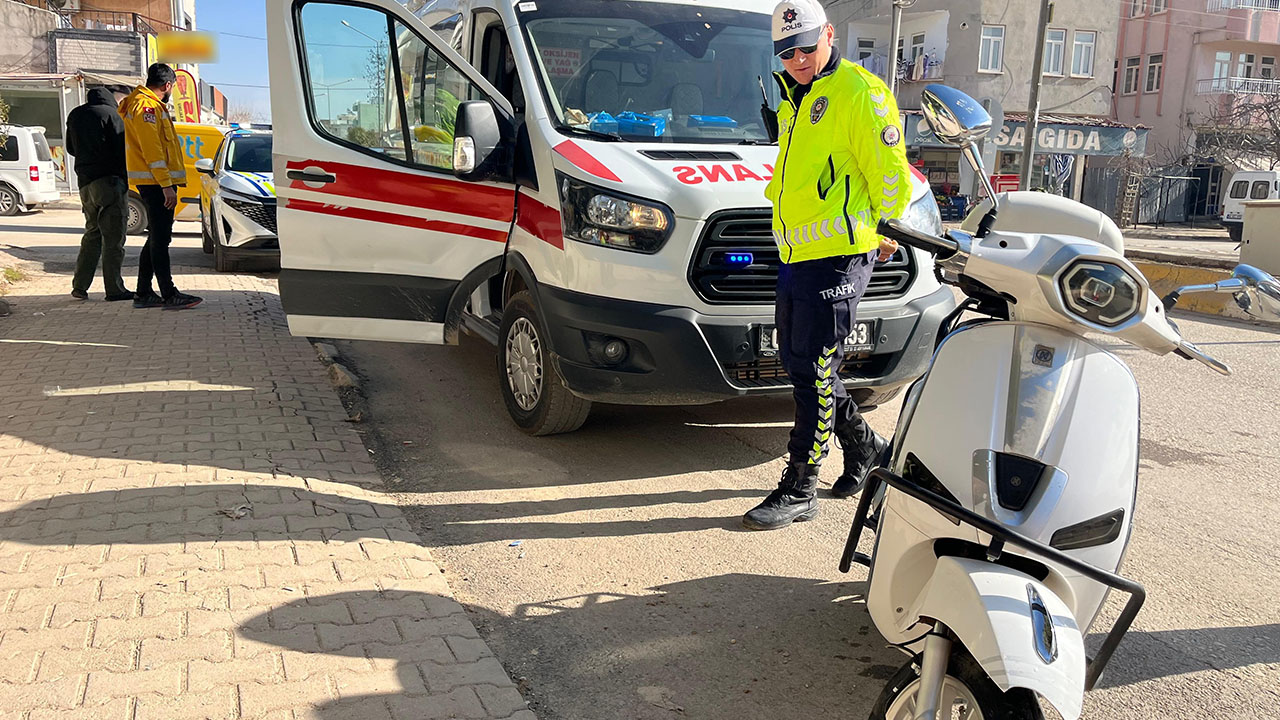 Adıyaman’da devrilen motosikletin sürücüsü yaralandı