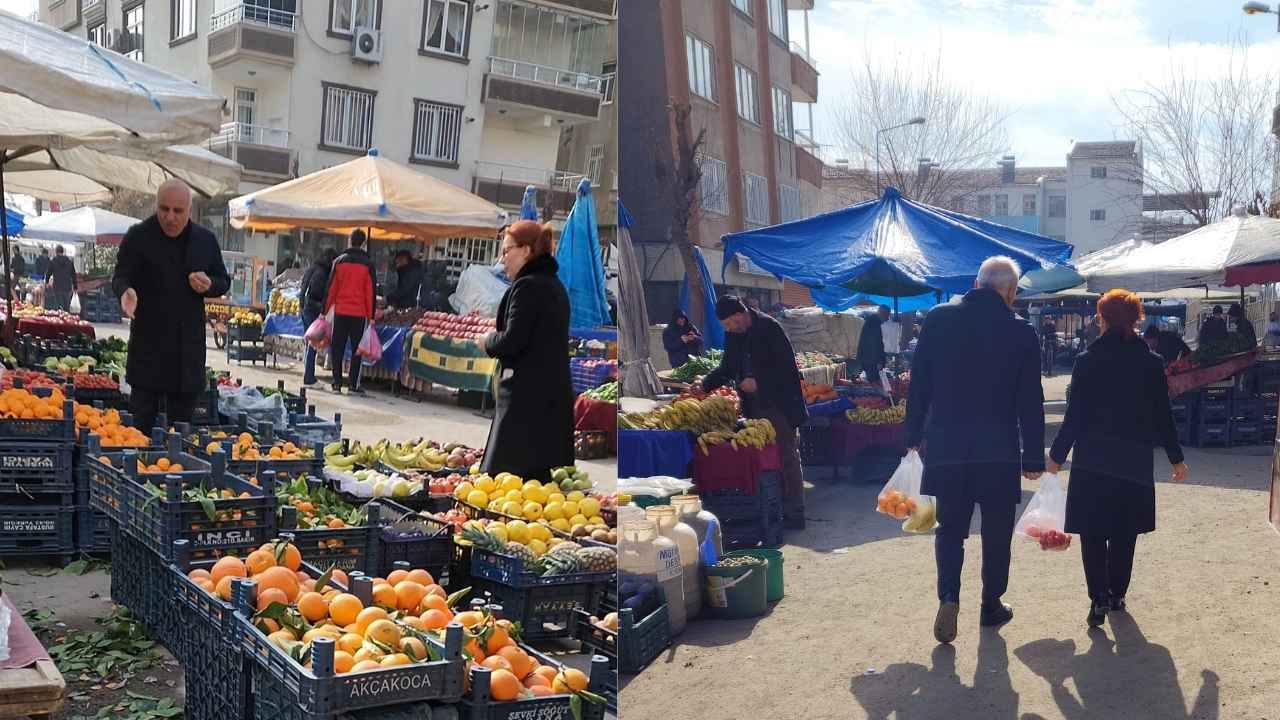 Diyarbakır Valisi eşiyle pazara gitti, alışveriş yaptı