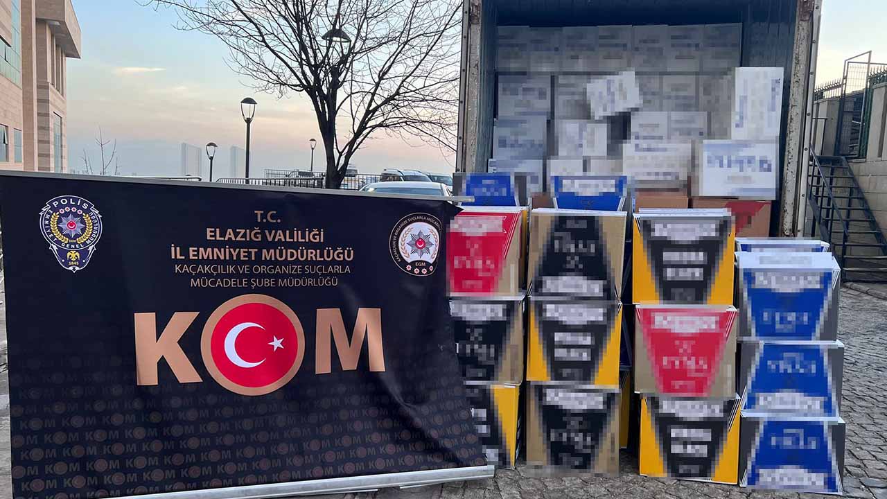 Elazığ’da kaçakçılık operasyonu