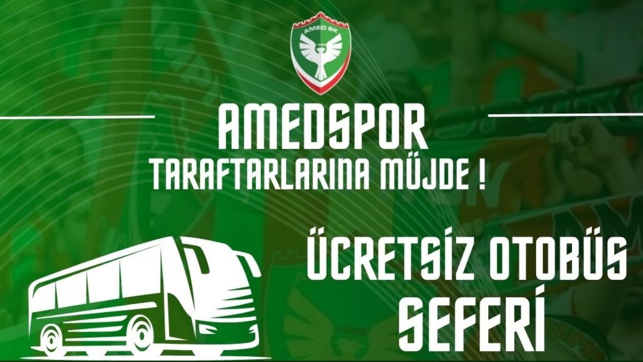 Amedspor taraftarlarına ücretsiz otobüs müjdesi