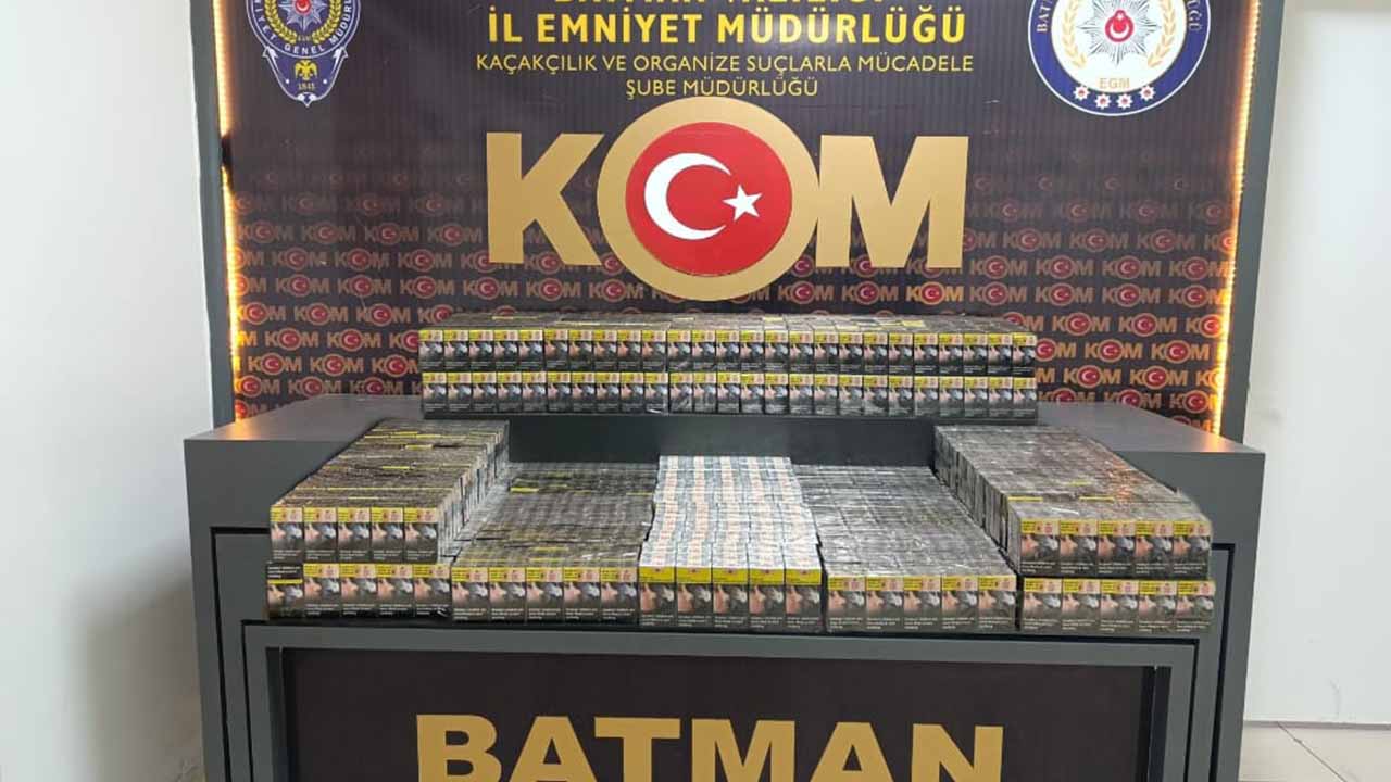 Batman'da gümrük kaçağı sigaralar ele geçirildi