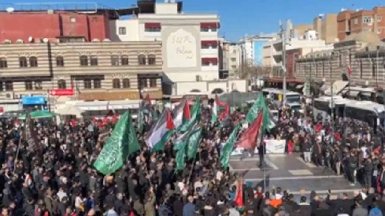 Diyarbakır'da Gazze'deki ateşkes nedeniyle basın açıklaması yapıldı