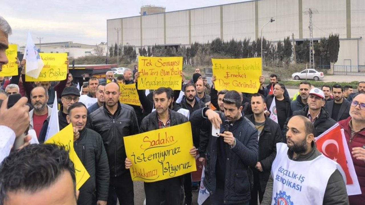 Hatay’da işçiler 222 gündür grevde