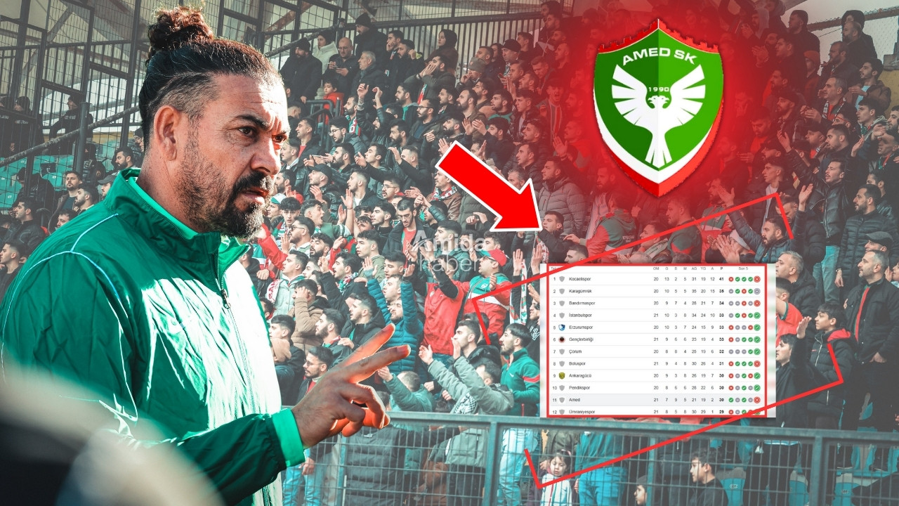 Amedsporlular hesap yapıyor: Amedspor ile ilk arasında 11 fark