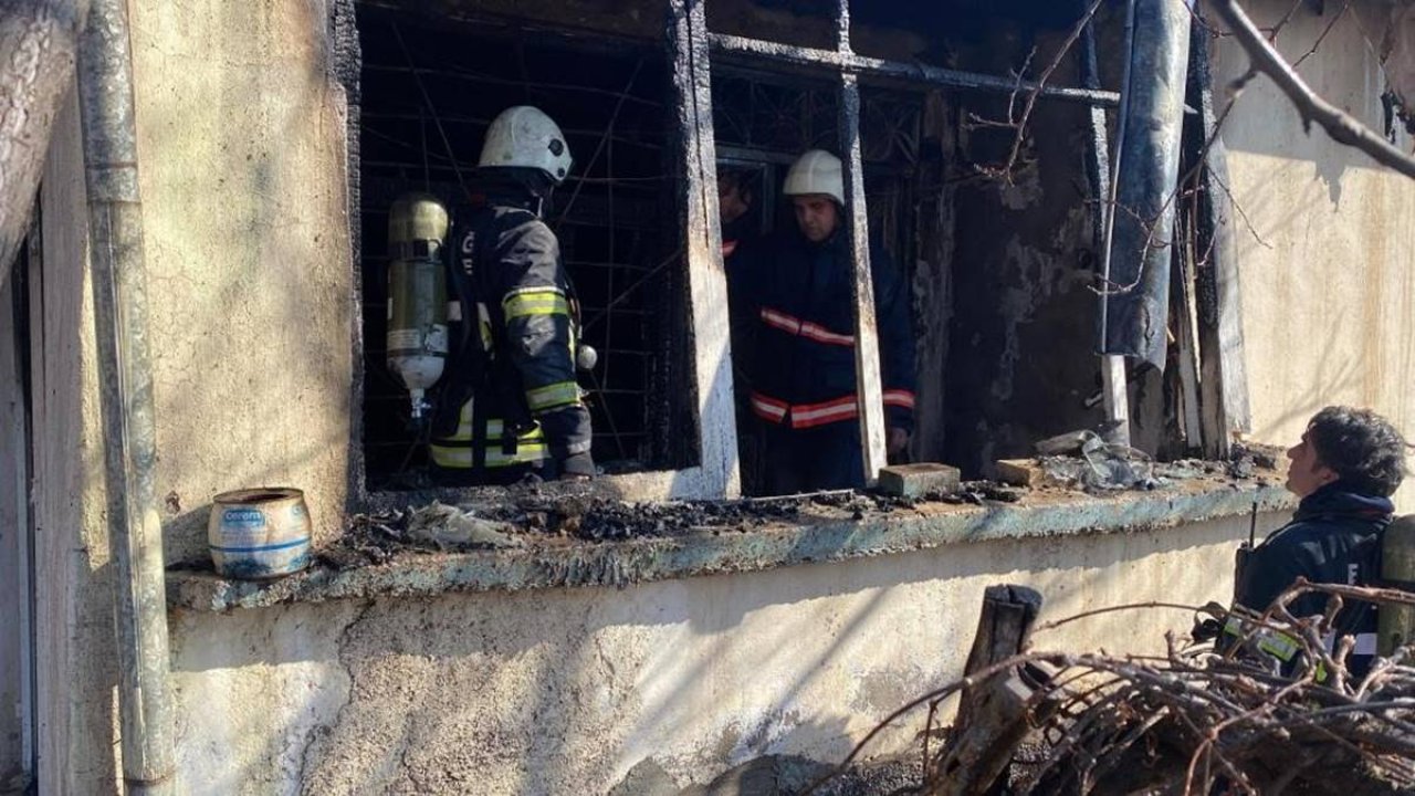 Sobadan çıkan yangın genç kadının canına mal oldu