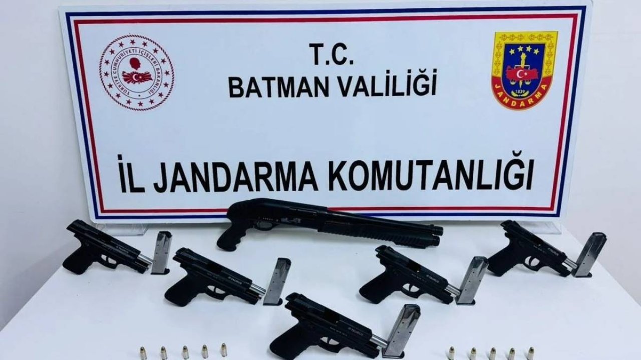 Batman’da ruhsatsız silah ele geçirildi