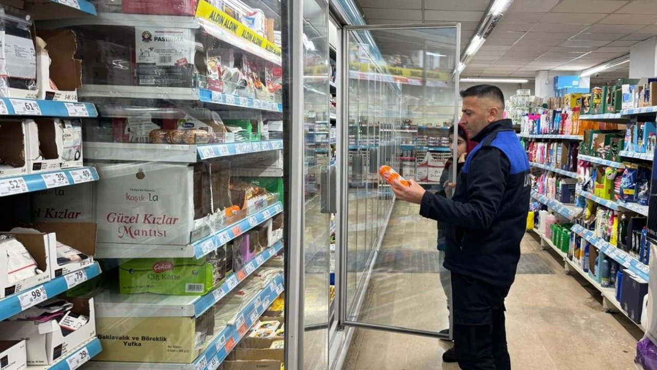 Diyarbakır’daki zincir marketler denetlendi