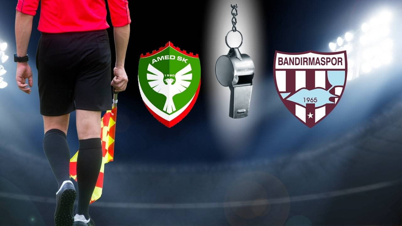 Amedspor-Bandırma maçına 'batılı' hakem