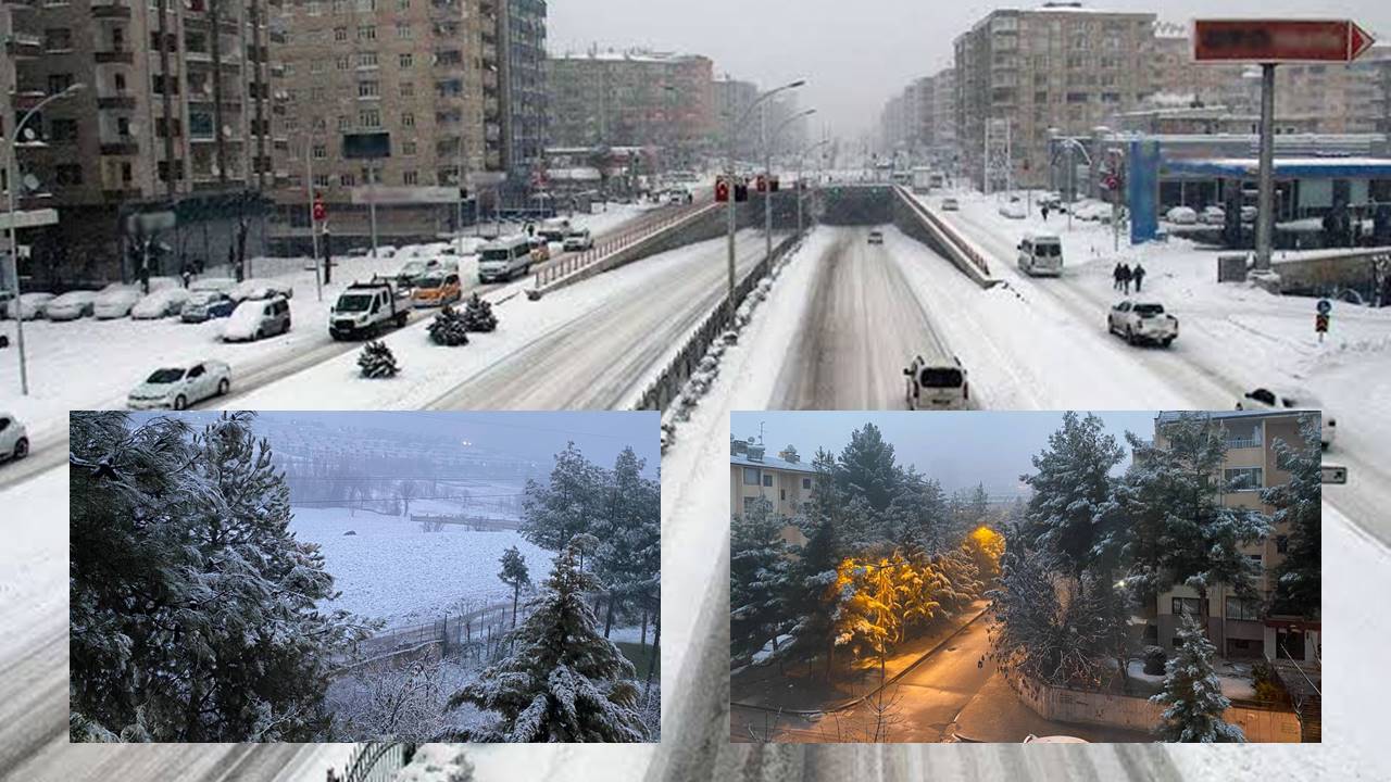 Diyarbakır beyaza büründü: Okullar tatil olacak mı?