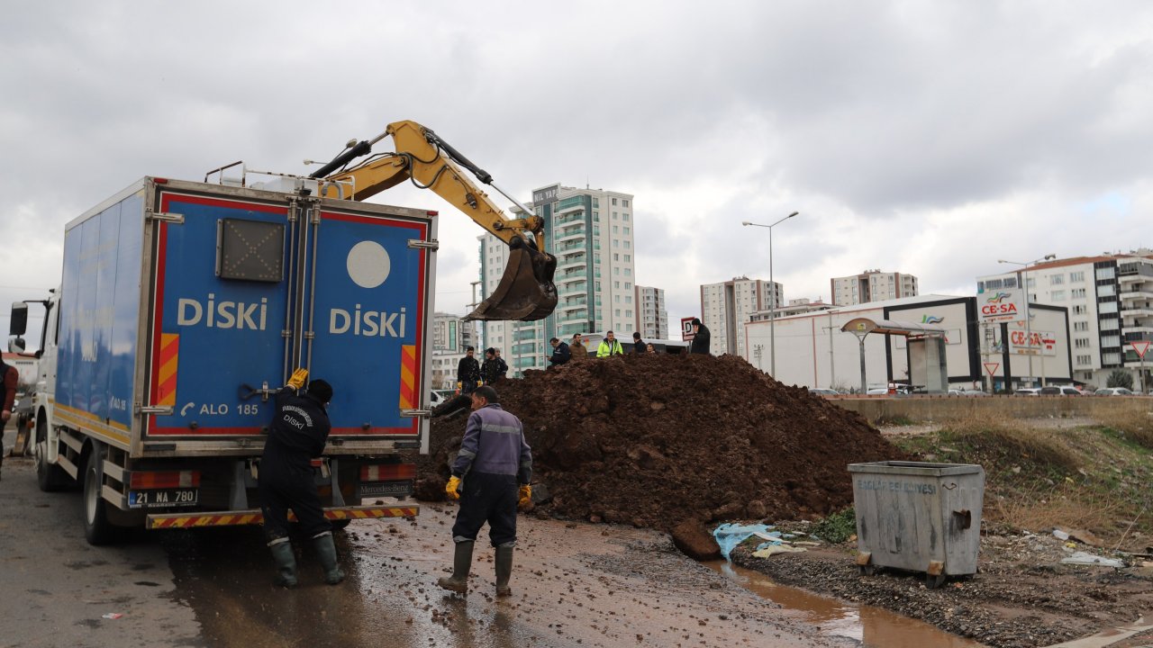 Diyarbakır’da içme suyu hattında arıza: 5 mahallede kesinti yaşandı