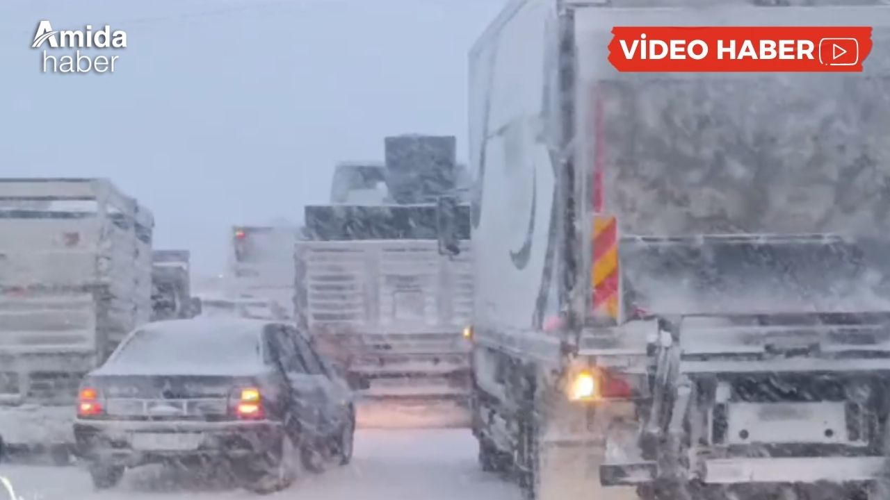 Diyarbakır’ın komşu illerinde kar yağışı: Yüzlerce araç yolda kaldı