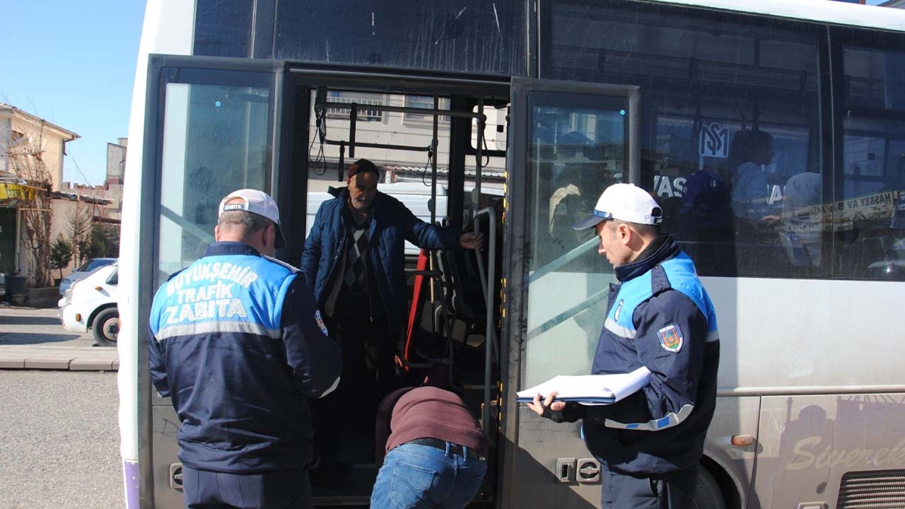 Şanlıurfa’da özel halk otobüsleri denetlendi