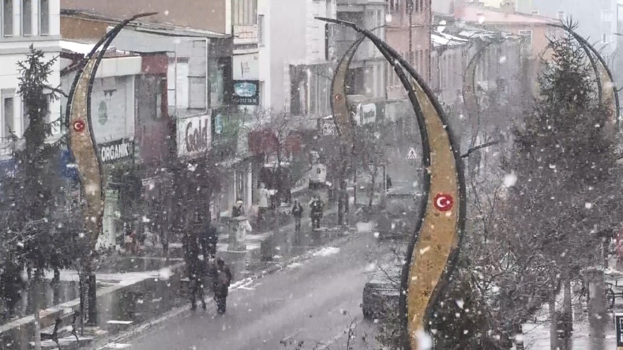 Kars'ta yoğun kar yağışı