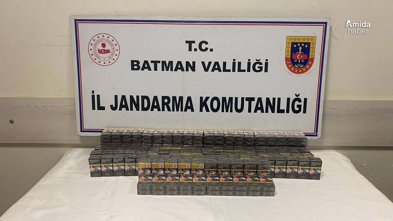 Batman'da 1223 paket kaçak sigara ele geçirildi