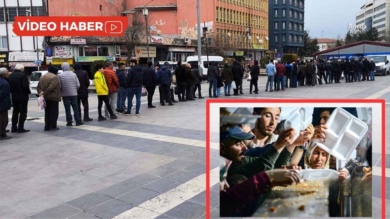 Diyarbakır’da iftar kuyruğu!