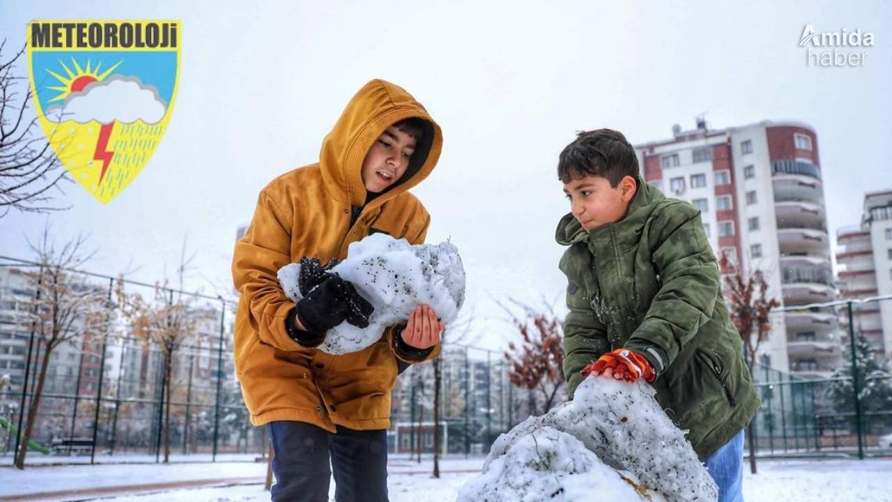 Diyarbakır’da 7 ilçeye kar geliyor